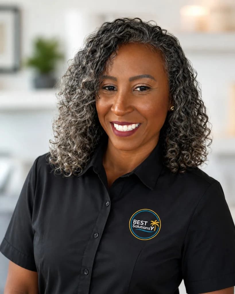 Founder of Best SolutionsY in company uniform